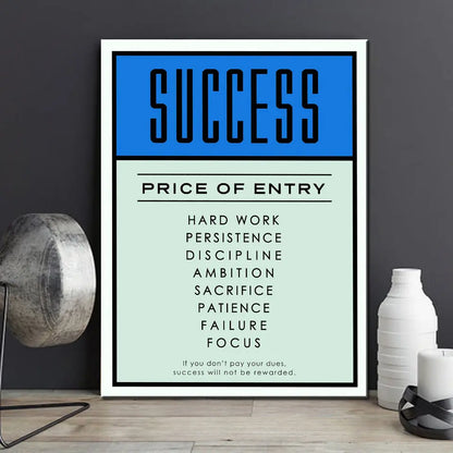 PRICE OF ENTRY FOR SUCCESS