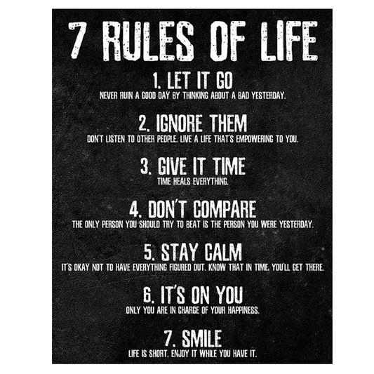 7 RULES OF LIFE - CHALK